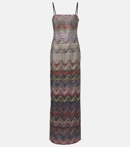 Robe longue Zig Zag à ornements - Missoni - Modalova