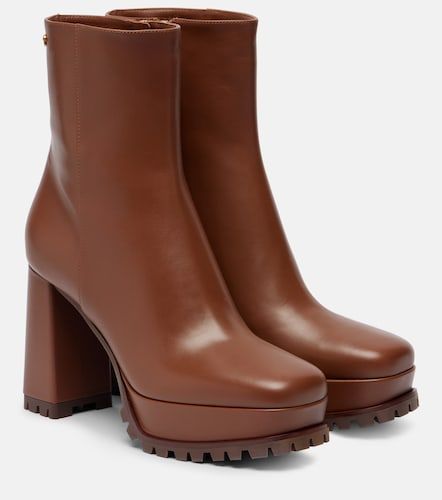 Bottines à plateforme Harlem 70 en cuir - Gianvito Rossi - Modalova