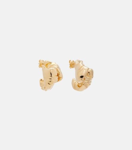 Boucles d'oreilles en argent sterling plaqué or 18 ct - Bottega Veneta - Modalova