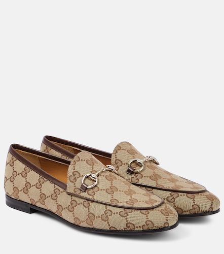 Mocassins Jordaan Horsebit GG en toile - Gucci - Modalova