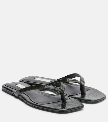 Toteme Tongs en cuir façon croco - Toteme - Modalova