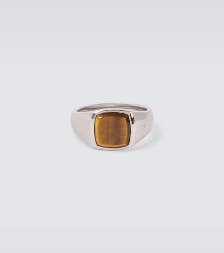 Bague Kay en argent sterling et œil de tigre - Tom Wood - Modalova