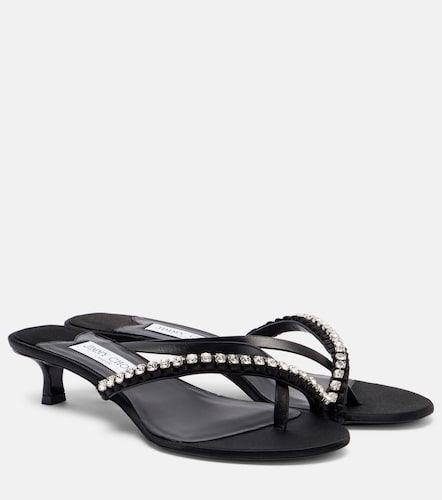 Tongs Dila 35 en cuir et satin - Jimmy Choo - Modalova