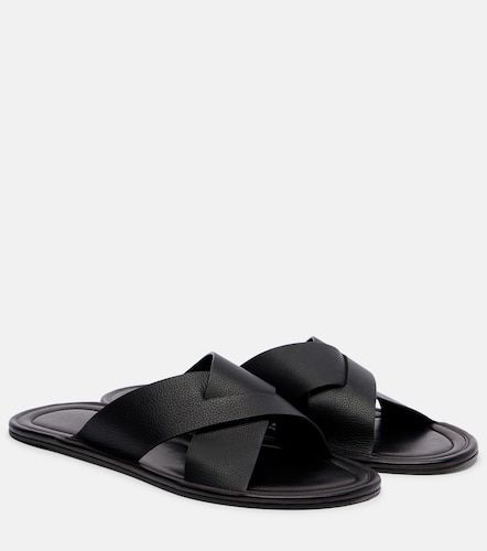 The Row Mules Malick Cross en cuir - The Row - Modalova