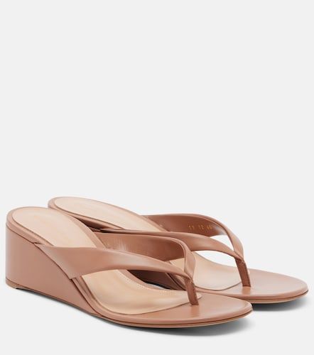 Tongs compensées en cuir - Gianvito Rossi - Modalova