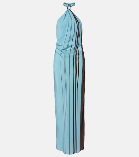 Robe longue Rioja rayée en crêpe de soie - SIR - Modalova
