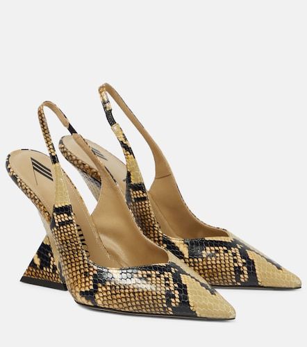 Escarpins slingback Cheope en cuir façon serpent - The Attico - Modalova