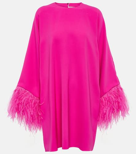 Robe en Cady Couture à plumes - Valentino - Modalova