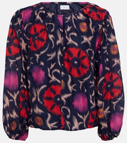 Blouse Fraser en coton et soie à imprimé - Velvet - Modalova