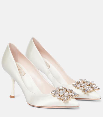 Escarpins RV Bouquet 85 en satin - Roger Vivier - Modalova