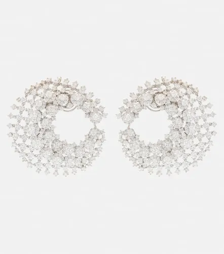Boucles d'oreilles clip en or blanc 18 ct et diamants - Yeprem - Modalova