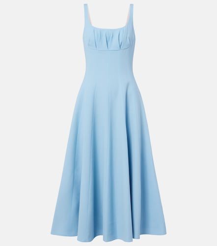 Robe midi Collins en crêpe de laine - Emilia Wickstead - Modalova