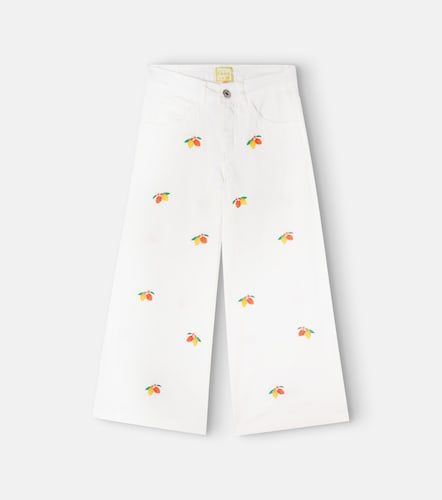 Fábula Pantalon brodé en sergé - Fabula - Modalova