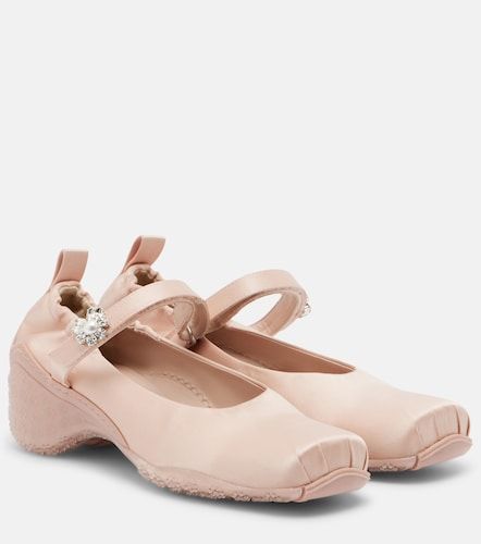 Escarpins Ballet Runner en satin - Simone Rocha - Modalova