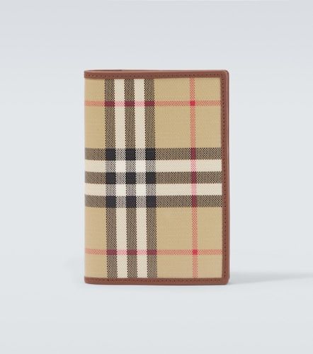 Porte-passeport Check en toile - Burberry - Modalova