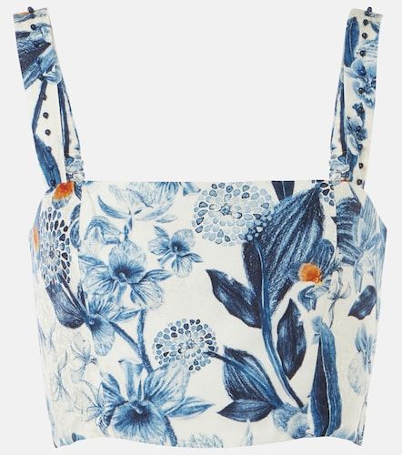 Crop top Cacao à imprimé floral - Agua by Agua Bendita - Modalova