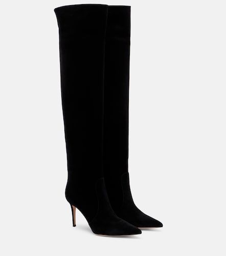 Bottes Hansen 85 en daim - Gianvito Rossi - Modalova