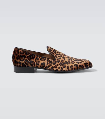 Mocassins  motif lopard - Gianvito Rossi - Modalova