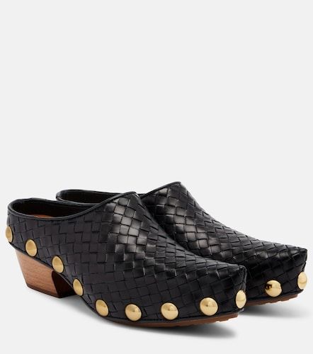 Mules Gondola en cuir Intrecciato à clous - Bottega Veneta - Modalova