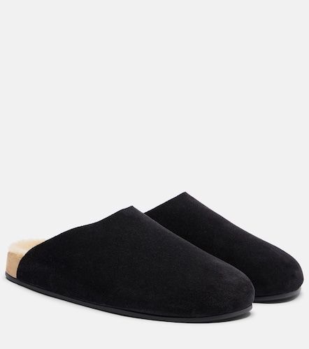 The Row Mules Hudson Two en daim - The Row - Modalova