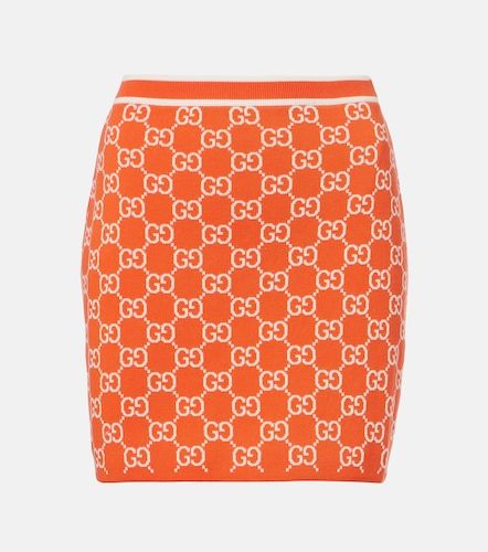 Mini-jupe GG en jacquard de coton - Gucci - Modalova