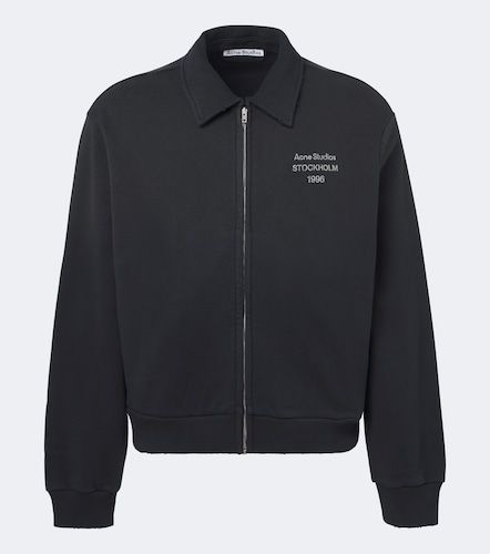 Sweat-shirt en coton mélangé à logo - Acne Studios - Modalova