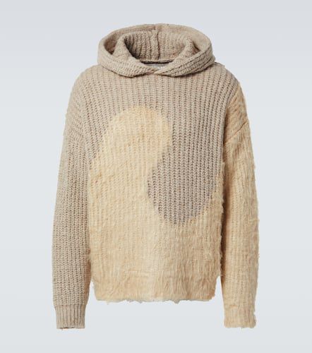 Sweat-shirt à capuche en soie et laine mélangées - ERL - Modalova