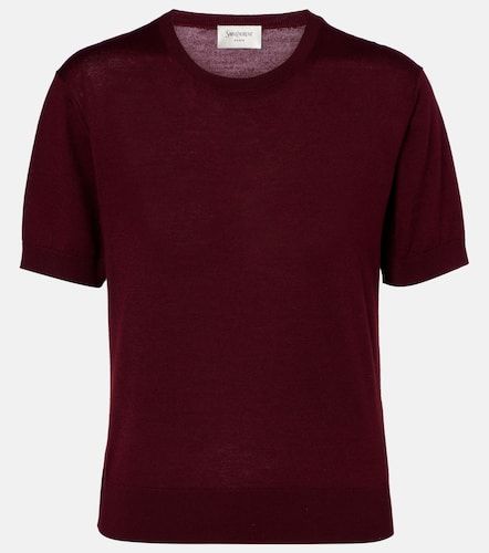 Pull en laine, cachemire et soie mélamgés - Saint Laurent - Modalova