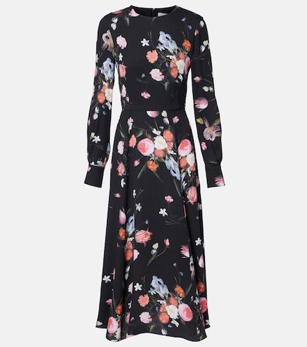 Erdem Robe midi en crêpe à fleurs - Erdem - Modalova