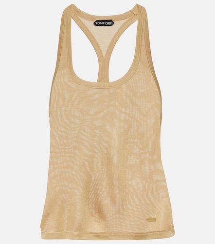 Tom Ford Top Micro-Rib en soie - Tom Ford - Modalova