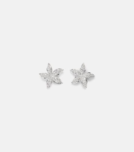 Boucles d'oreilles Blossom en or blanc 18 ct et diamants - Ileana Makri - Modalova