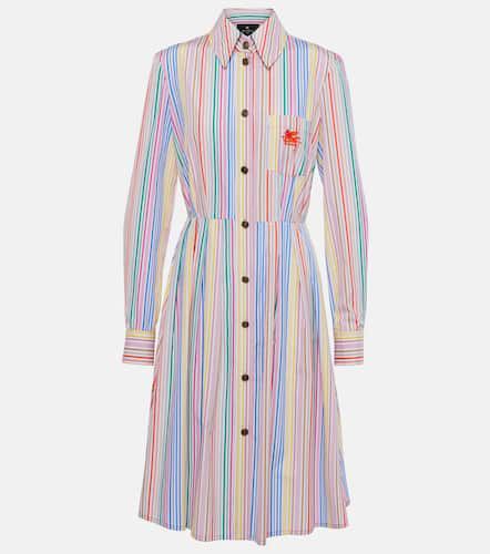 Etro Robe chemise rayée en coton - Etro - Modalova