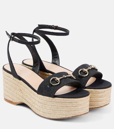 Espadrilles Lady Horsebit en daim - Gucci - Modalova