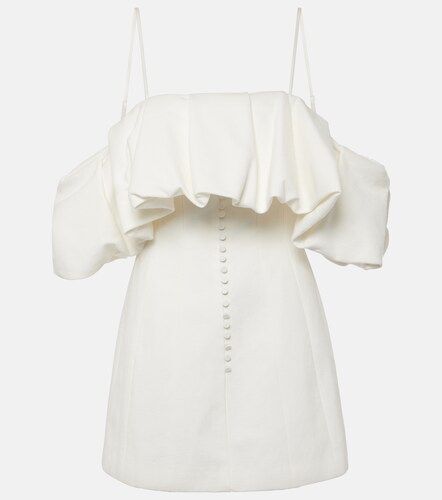 Robe Puff en coton et lin à épaules dénudées - Simkhai - Modalova
