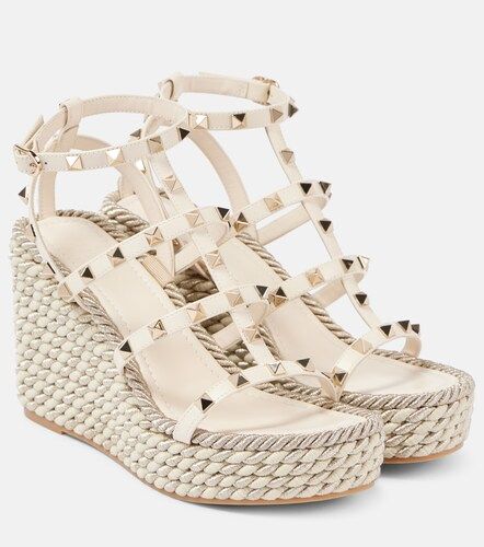 Espadrilles compensées Rockstud Torchon 95 - Valentino Garavani - Modalova