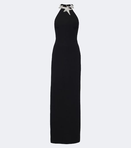 Robe longue en cady à ornements - David Koma - Modalova