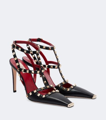 Escarpins Rockstud en cuir - Valentino Garavani - Modalova