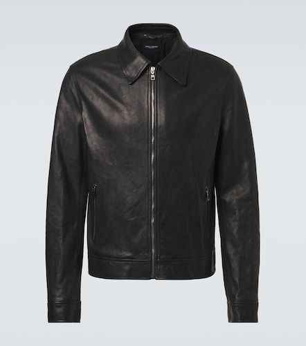 Dolce&Gabbana Veste blouson en cuir - Dolce&Gabbana - Modalova