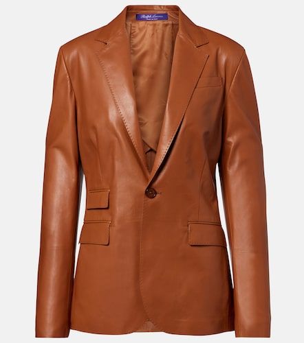 Blazer Parker en cuir - Ralph Lauren Collection - Modalova