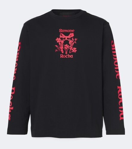 T-shirt en coton à imprimé - Simone Rocha - Modalova