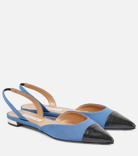 Ballerines slingback Milanese en cuir - Aquazzura - Modalova