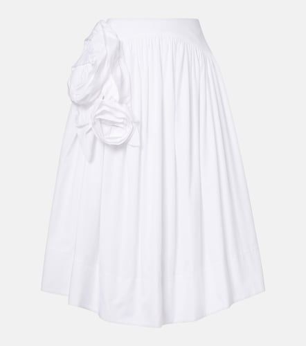 Jupe midi en popeline de coton - Simone Rocha - Modalova