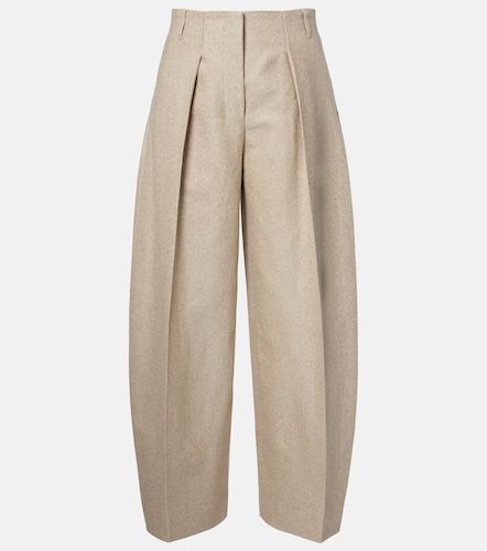 Pantalon tonneau Ovalo en coton et lin - Jacquemus - Modalova