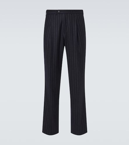 Pantalon de costume Amo rayé en laine - Saman Amel - Modalova