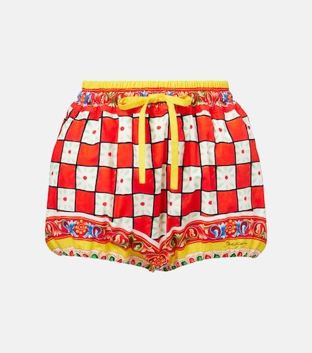 Short en coton imprimé - Dolce&Gabbana - Modalova