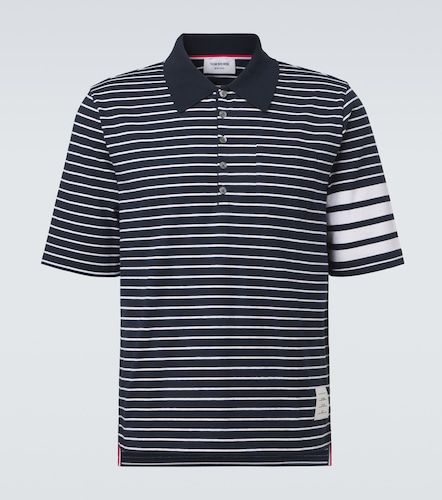 Polo 4-Bar en coton à rayures - Thom Browne - Modalova
