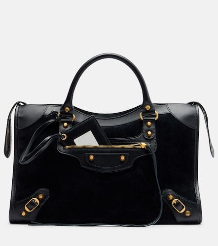Sac à main Le City Medium en daim et cuir - Balenciaga - Modalova