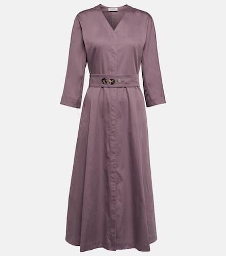 Robe midi plissée en coton - 'S Max Mara - Modalova