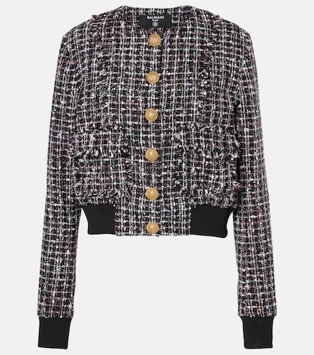 Balmain Bomber en tweed - Balmain - Modalova
