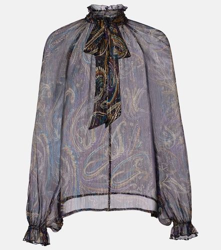 Blouse imprimée en soie mélangée - Etro - Modalova